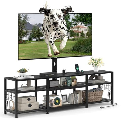 63" TV Stand with Mount and Power Outlets, view 2
