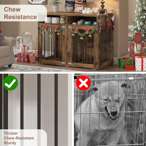 Furniture Dog Crate for Two Dogs, view 6