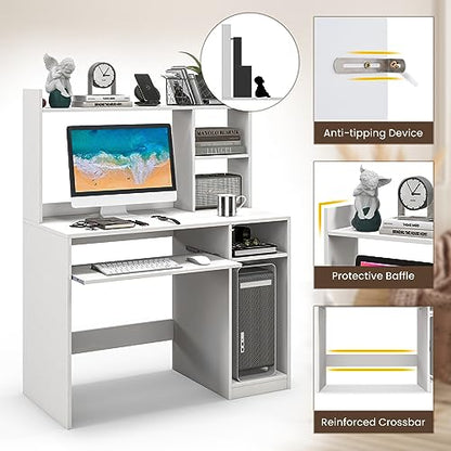 Computer Desk with Hutch, view 6