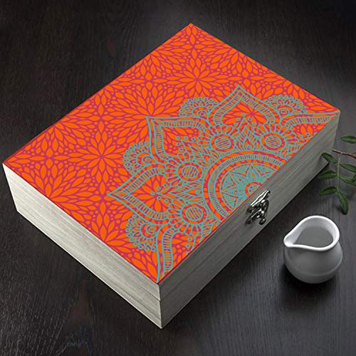 Ethnic India Decoupage Paper A4 (8.3 x 11.7 Inch) – 12 Sheets Buddha & Indian Art Printed Craft Paper for Furniture, Wood, Scrapbooking & DIY Home Décor