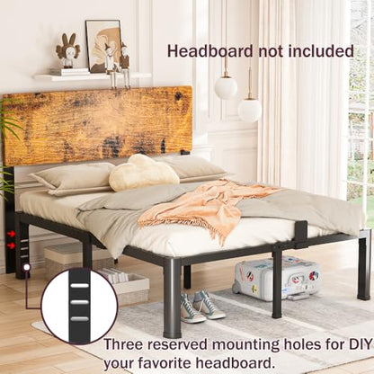10 Inch Low Bed Frame Queen with Round Corner Legs, view 7