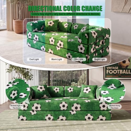 5-in-1 Convertible Sofa Bed 79" Boneless Couch Loveseat for Small Space, view 7