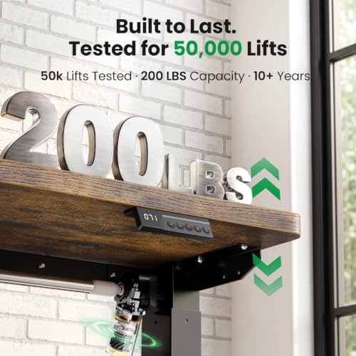 63x55 L-Shaped Standing Desk with Storage Cabinet & Monitor Shelf, view 6