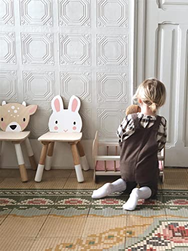 Forest Table and Chairs Collections - Adorable Kids Size Art Play Game Table and Chairs - Made with Premium Materials and Craftsmanship for Children 3+ (Forest Rabbit Chair)