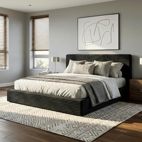 Queen Size Bed Frame, Plush CloudSoft Bed, view 4