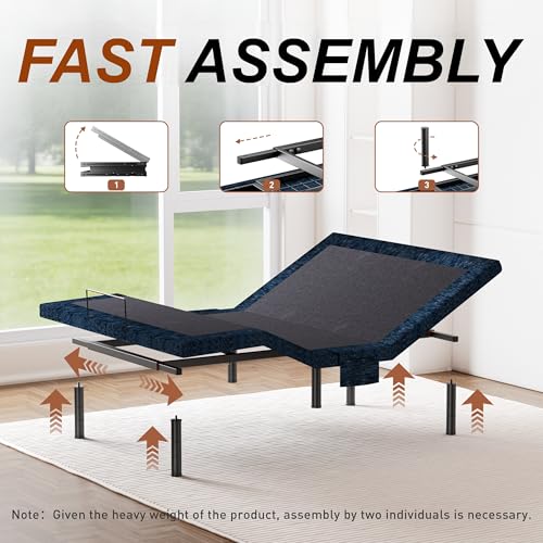 Patent King Adjustable Bed White Wireless Control, view 6