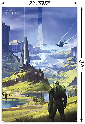Halo Infinite - Master Chief Valley Wall Poster, 34L" x 22.4W", Unframed Version