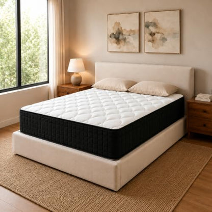 12 Inch Full Mattress in a Box, Medium Plush Feel, Pocket Coils, Fiberglass Free, view 4