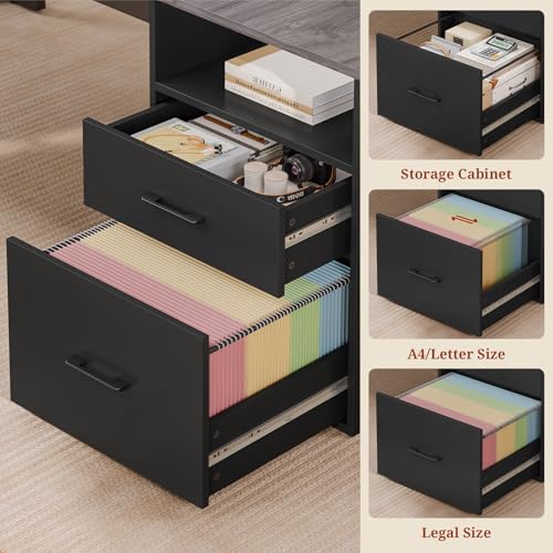 70.9" Executive Desk with Power Outlet, view 6