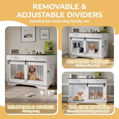 Dog Crate Furniture for 2 Dogs, view 4