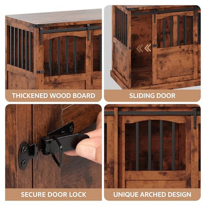 72" Double Dog Crate Furniture, view 7