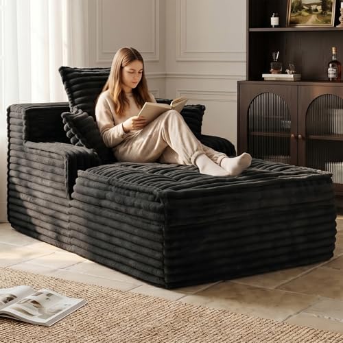 Boneless Chaise Lounge Couch Indoor, view 2