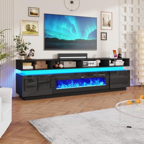 Fireplace TV Stand for 100" TV, view 2