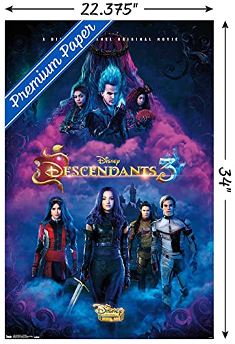 Disney Descendants 3 - One Sheet Wall Poster, 22.375" x 34", Premium Unframed Version