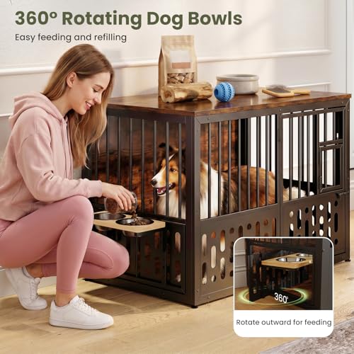 39 Inch Dog Crates for Medium Large Dogs, view 5