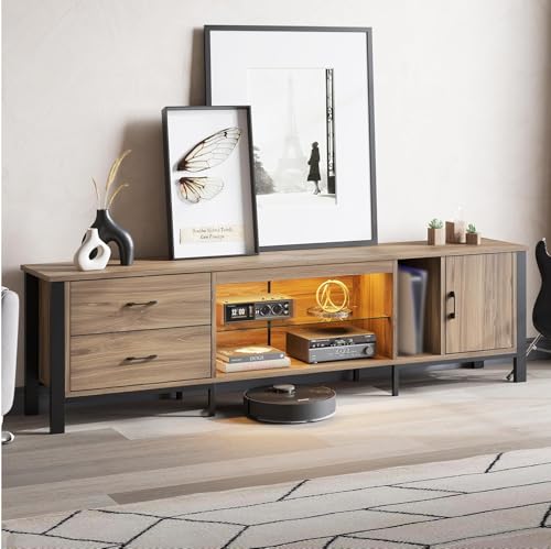 TV Stand for 75/80/85 inch TV, LED Gaming Entertainment Center, view 2