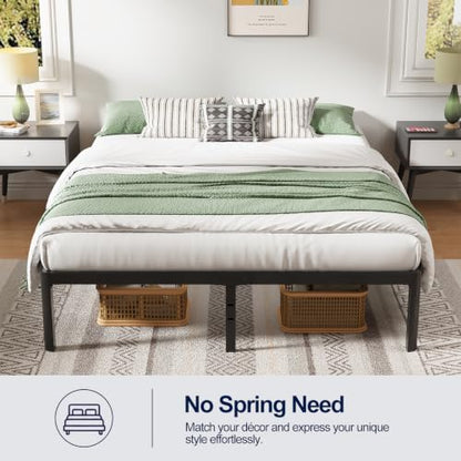 Queen Metal Bed Frame with Round Corner Legs, view 8
