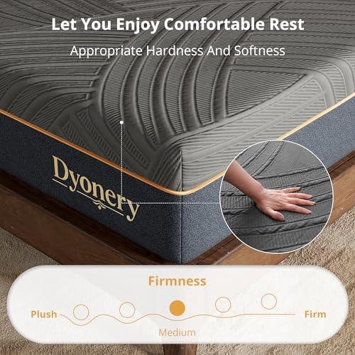 Queen Size Mattress 12 Inch Cooling Copper Gel Memory Foam, Medium, view 7