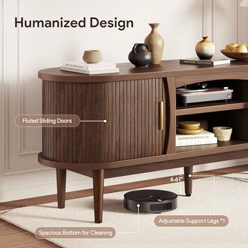 Mid Century TV Stand for TVs up to 65 Inches, Entertainment Center with Storage, view 6