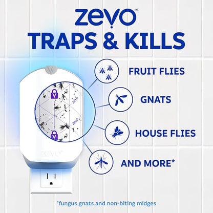 Zevo Flying Insect Trap Refill Cartridges for Fruit Flies & Gnats, 4 Count, view 7