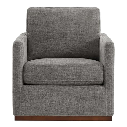 CHITA Swivel Accent Chair, FSC Certified Wood Frame, Fully Assembled, Grey
