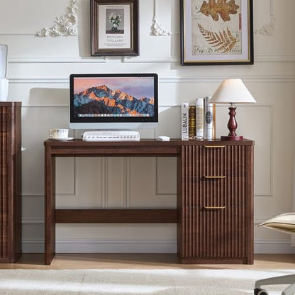 Office Desk 48" with 3 Drawers Storage File Cabinet, view 5