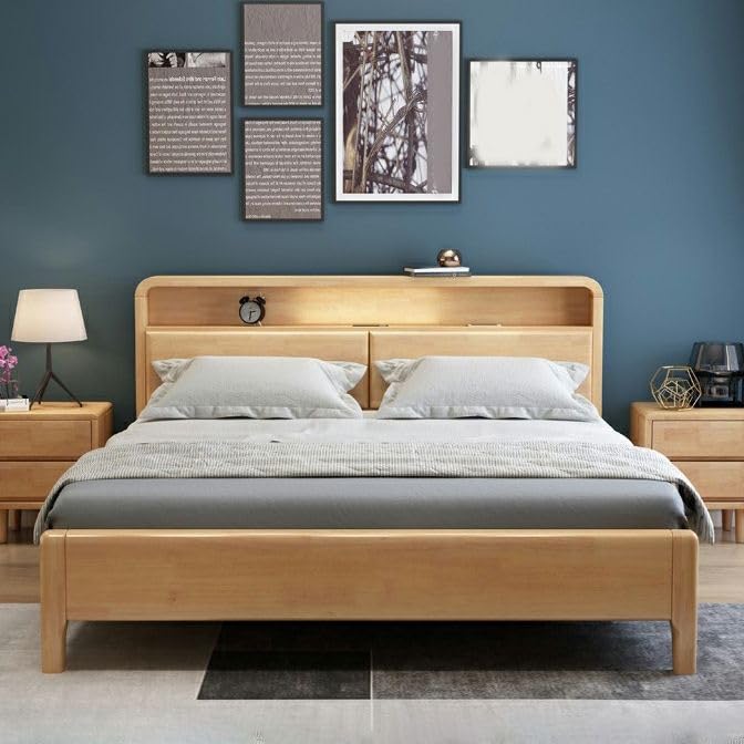 Wood Bed Frame, view 3