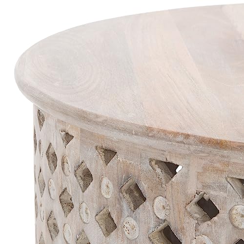 Safavieh Home Collection COF5301 Table, Burnt White