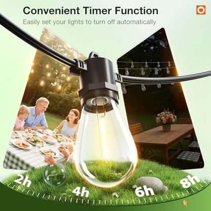 100FT LED Outdoor String Lights, view 7