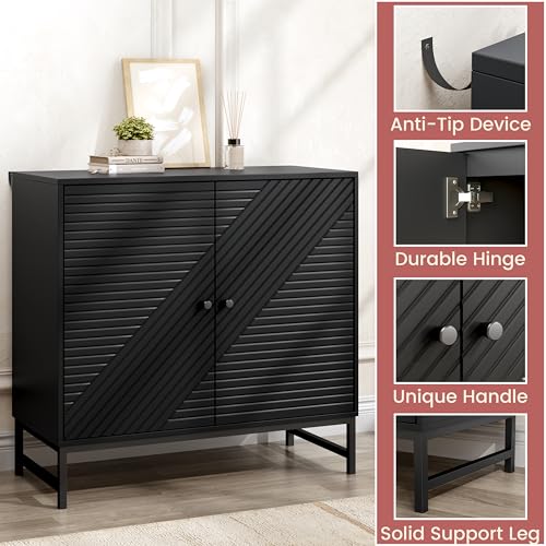 Storage Cabinet with Doors and Adjustable Shelf, view 8