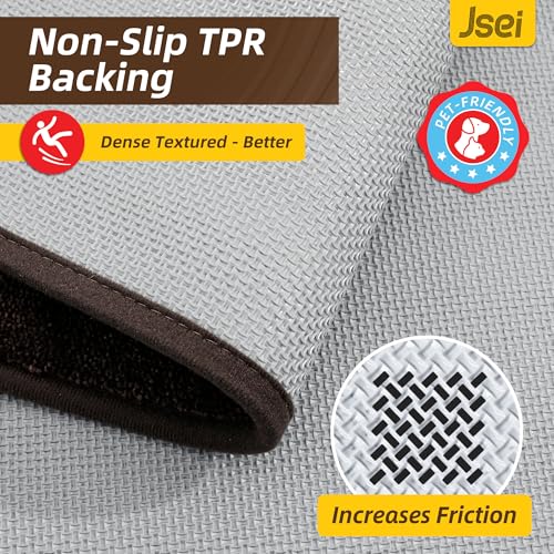 Door Mat for Entrance 32"x48", Dirt Trapper Doormat, Brown, view 6