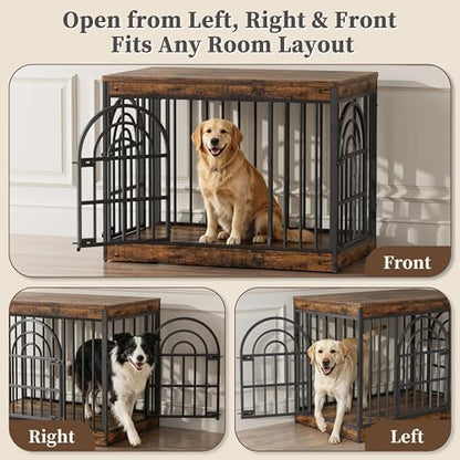 39" Wooden Dog Crate Furniture for Small Medium Large Dogs, view 5