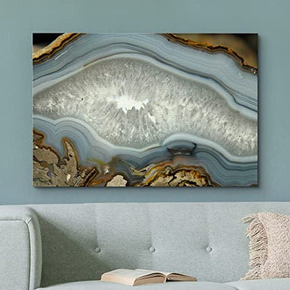 Abstract Agate Slice Pattern Gallery - Canvas Art Wall Art - 24"x36"