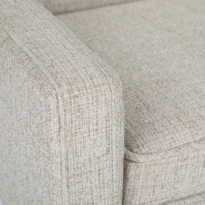 Parris Upholstered Bench - 50 inch Wide Upholstered Hallway Seat in Platinum, Contemporary Bench for Entryway or Living Room with Tufted Cushion, Solid Wood Legs and Sleek Profile