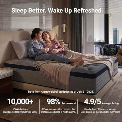 Full Mattress 10 Inch, Luxury Hotel-Level Cooling Hybrid Mattress, view 4