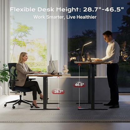 Electric Standing Desk with Power Outlets and USB-C Port, view 4