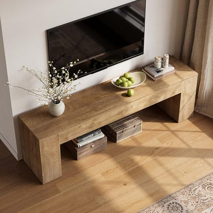 70.8" TV Stand, Wooden Entertainment Center, view 5