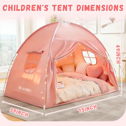 Bed Tent Twin and Full for Kids, Canopy Privacy Sleep Tent Indoor Bunk, view 3