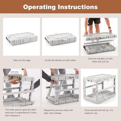 Collapsible Dog Crate for Large Dogs, view 5