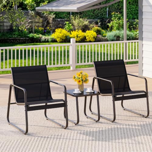 Patio Chair Set of 2, Patio Bistro Set, Outdoor Patio Furniture Set, view 2