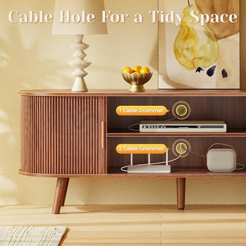 54 Inch Fluted TV Stand for TVs up to 55 Inch, view 7