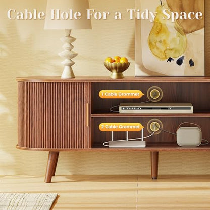 54 Inch Fluted TV Stand for TVs up to 55 Inch, view 7