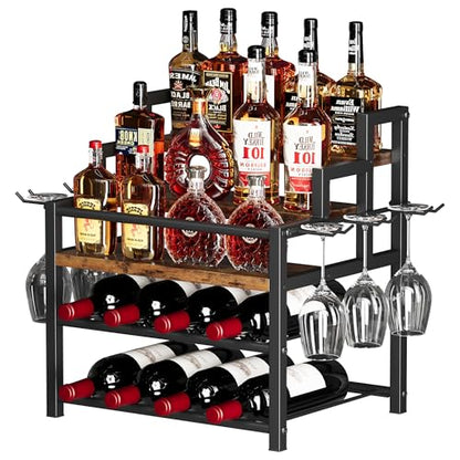 5-Tier Liquor Bottle Display Shelf, Holds up to 20 Bottles, view 2