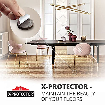357 pcs Premium Huge Pack Felt Furniture Pads! Quantity of Furniture Sliders with Many Big Sizes – Your Ideal Floor Protectors. Protect Your Hardwood & Laminate Floor!