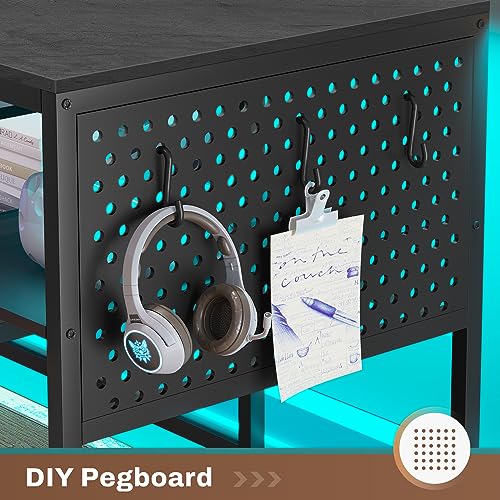 L Shaped Gaming Desk, Convertible 96" Home Office Desk or Corner Desk, view 8