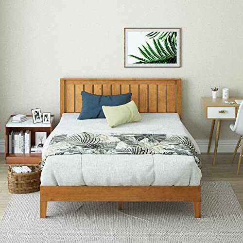 Zinus Alexis Deluxe Wood Platform Bed Frame with Headboard, King, view 4