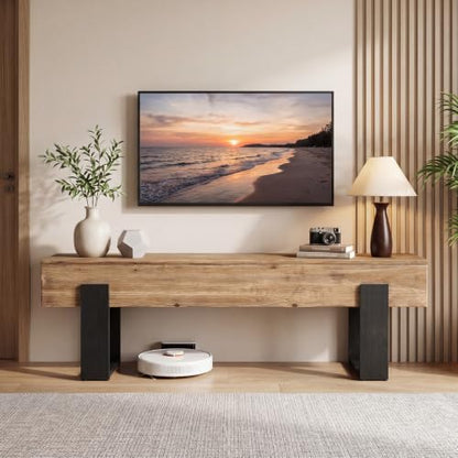 63-Inch Solid Wood TV Stand for 55/60/65/75-Inch TVs, view 5
