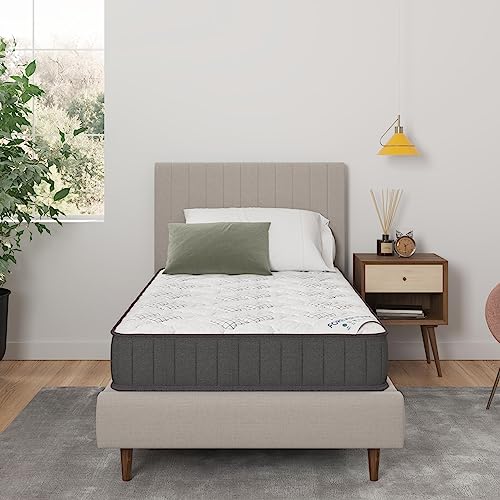 9" Hybrid Twin Mattress - Firm - Made in USA - Individually Pocketed Coils & CertiPUR-US Foam - Fiberglass-Free - Bed in a Box