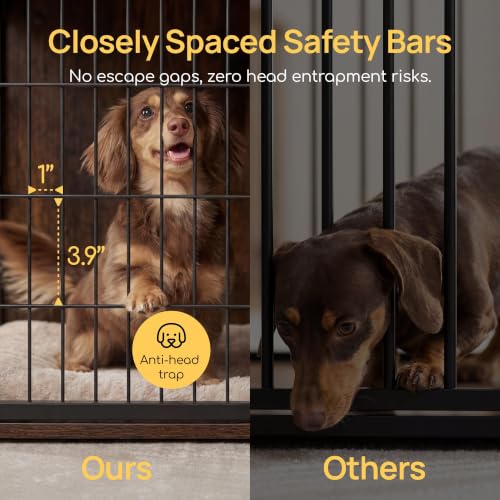 Dog Crate Furniture with Cushion and Charging Station for Indoor, view 5