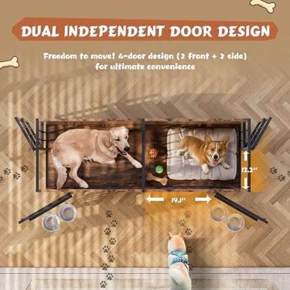 63'' Double Dog Crate Furniture, view 3